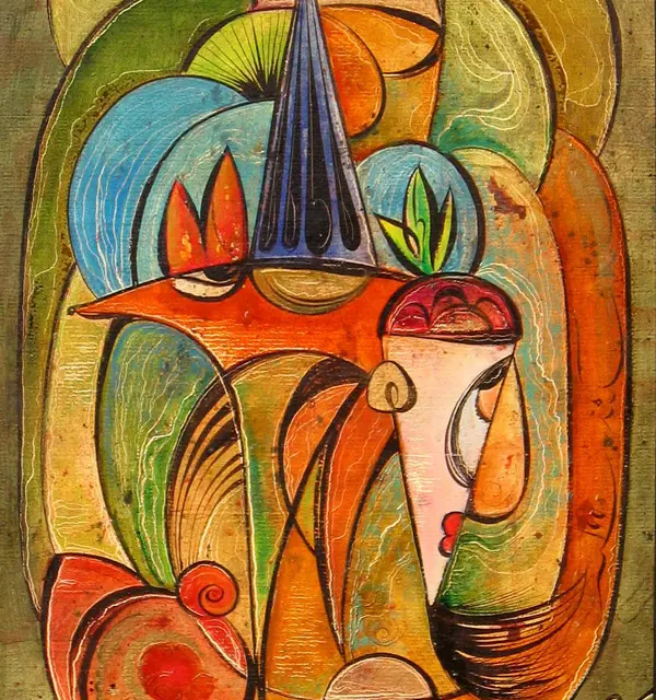 The Ark of Noah 1990 Oil, Cardboard 31.25″x19.75″
