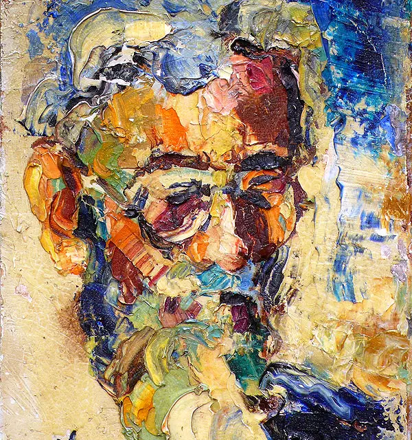 My Father, , 10″x8″ Oil, Cardboard 1958