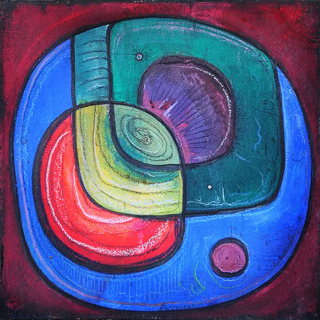 Wisdom and Sorrow, 1974 Oil, Cardboard 20″x20″