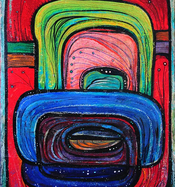 The Garden of Earthly Delights, 1974 Oil, Cardboard 27.5″x20″