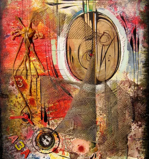 The Third Pendulum 1989 Mixed Media 28″x20″