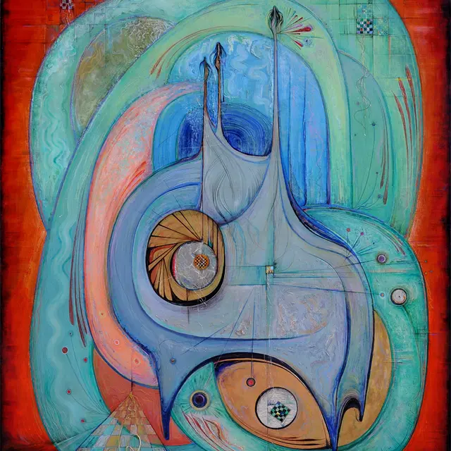 Pharisees' Plot Oil,Canvas -79″x59″(200x150cm) 1991
