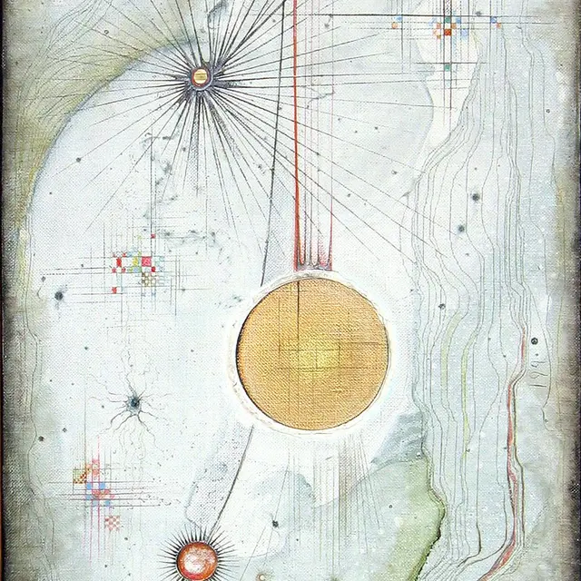 Antiworlds 1990 Oil, Canvas 39.5″ x 20″