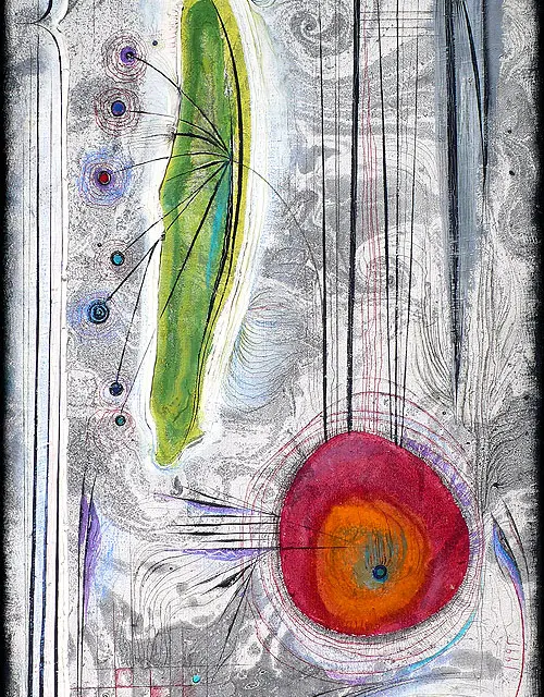 Dearly Loved Town 1992 Oil, Canvas 39.5″ x 20″