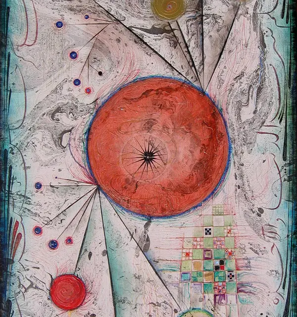 The Seventh Heaven 1992 Oil,Canvas 65.25″x32.5″
