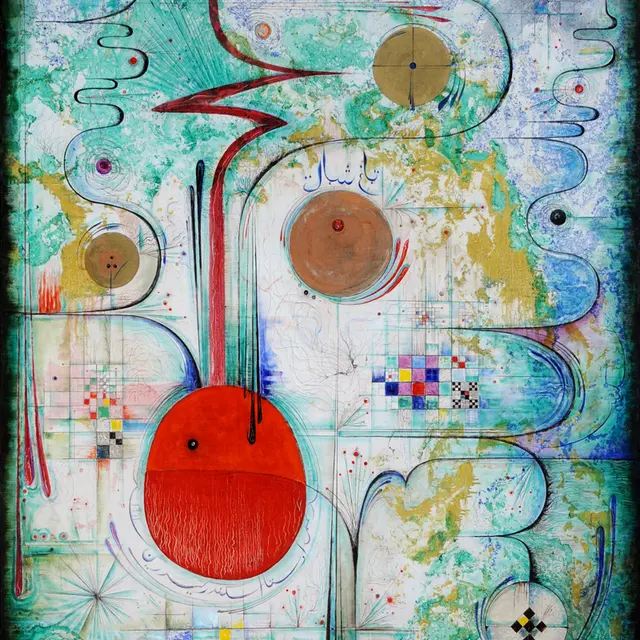 Garden of Winds Oil,Canvas -79″x59″(200x150cm) 1993