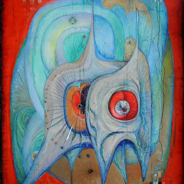 Conflict Oil,Canvas -79″x59″(200x150cm) 1993