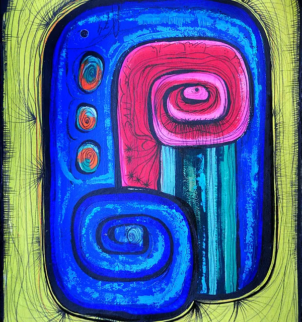 Closed Garden, 1974 Oil, Cardboard 27.5″x20″